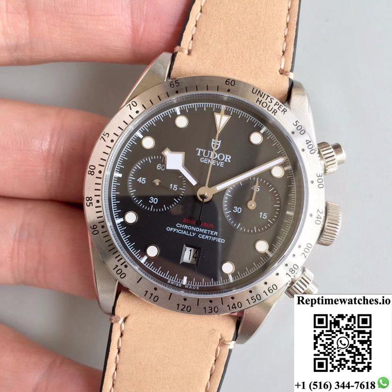 Tudor Heritage Black Bay Chrono 2018 79350-0002 Zf Factory Black Dial-Rep Time Watches