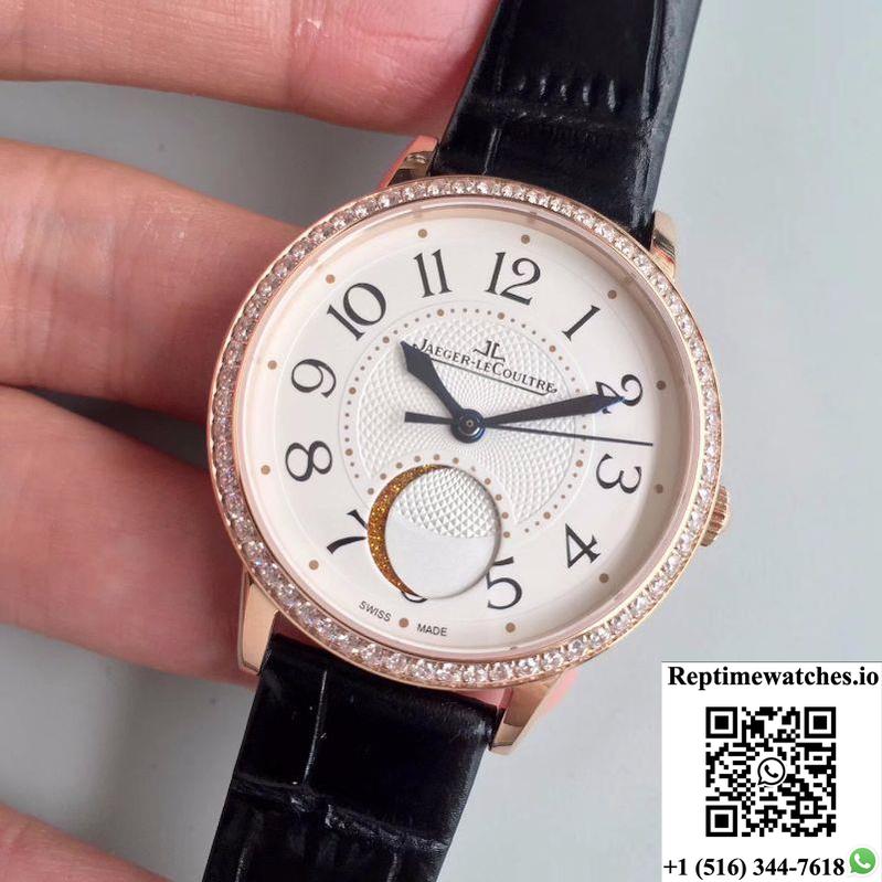 Jaeger-Lecoultre Rendez-Vous 3612420 34Mm Rose Gold Case White Dial-Rep Time Watches