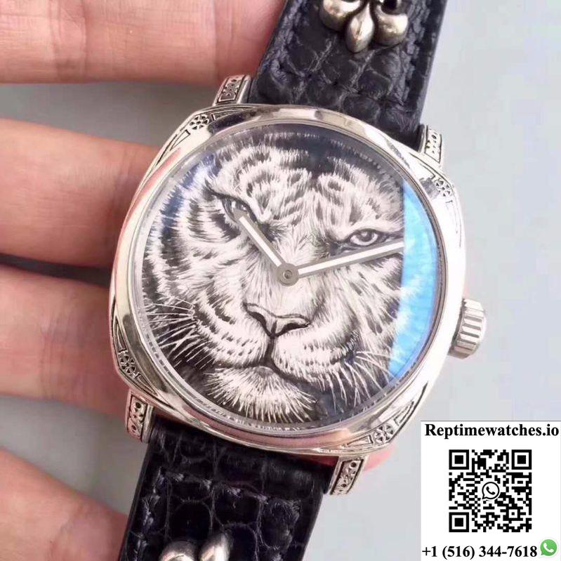 Panerai Radiomir Firenze Hand-Drawn Tiger Pattern Dial-Rep Time Watches