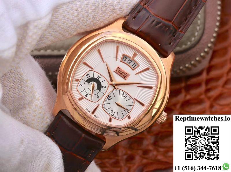Piaget Black Tie Emperador Gmt G0A32017 White Dial-Rep Time Watches