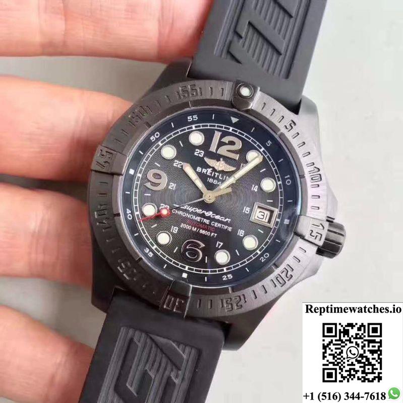 Breitling Superocean Steelfish A17390 Gf Factory Black Dial-Rep Time Watches