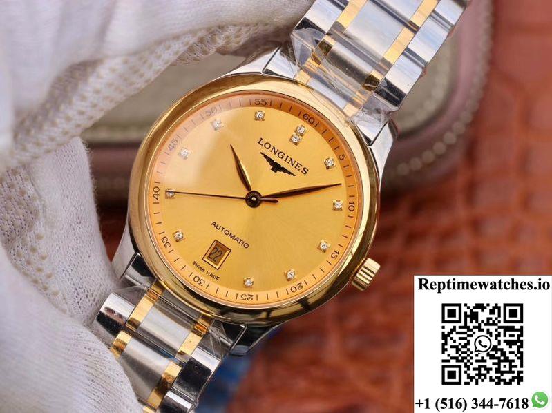 Longines Master Collections L2.628.5.37.7 Ky Factory Gold Dial-Rep Time Watches