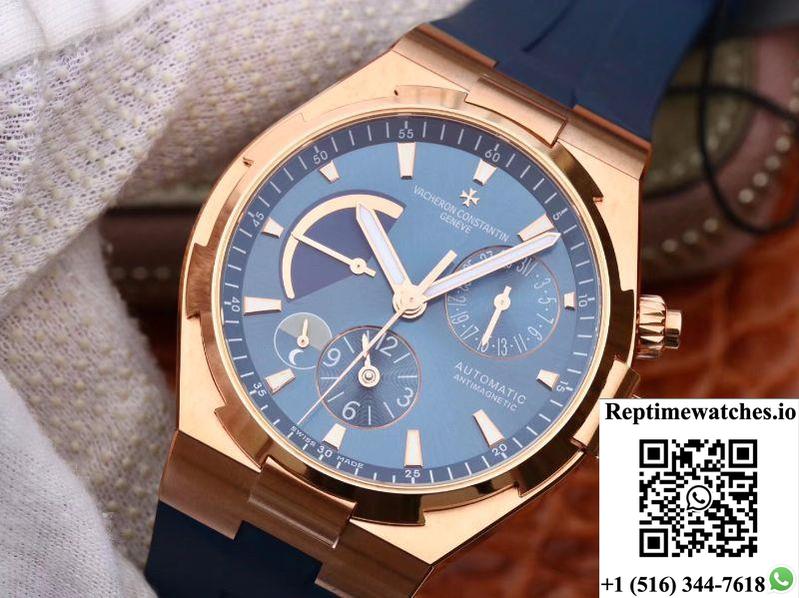 Vacheron Constantin Overseas 44Mm Twa Factory 18K Rose Gold Blue Dial-Rep Time Watches