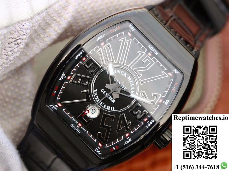 Franck Muller Vanguard V45-05 Black Dial-Rep Time Watches
