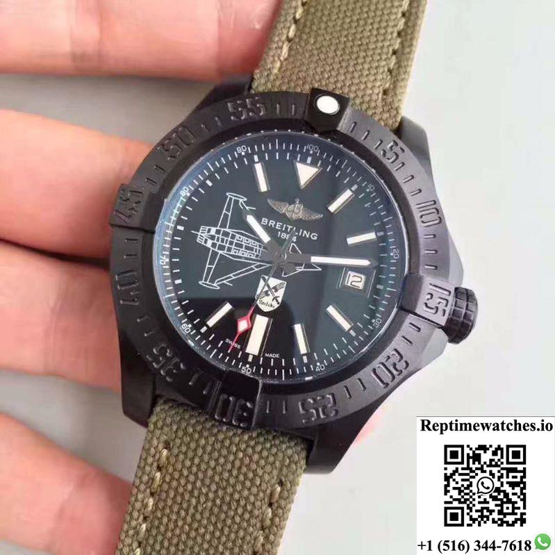 Breitling Avenger Ii Seawolf Boelcke M173316Y/Be72 Gf Factory Black Dial-Rep Time Watches