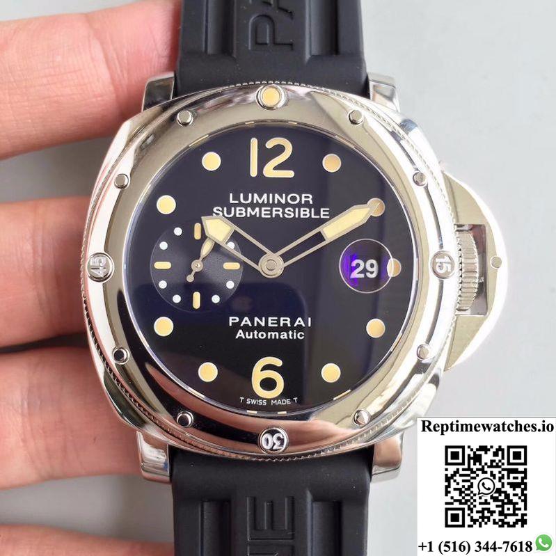 Panerai Luminor Submersible Pam024 V2 Black Dial-Rep Time Watches