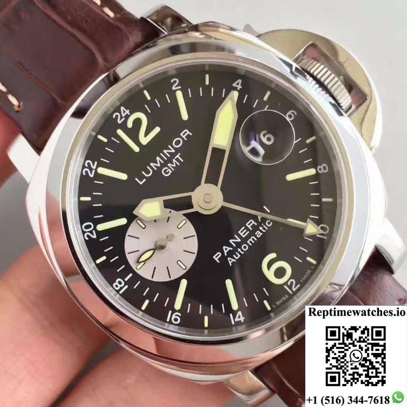 Panerai Luminor Gmt Pam088 Black Dial-Rep Time Watches