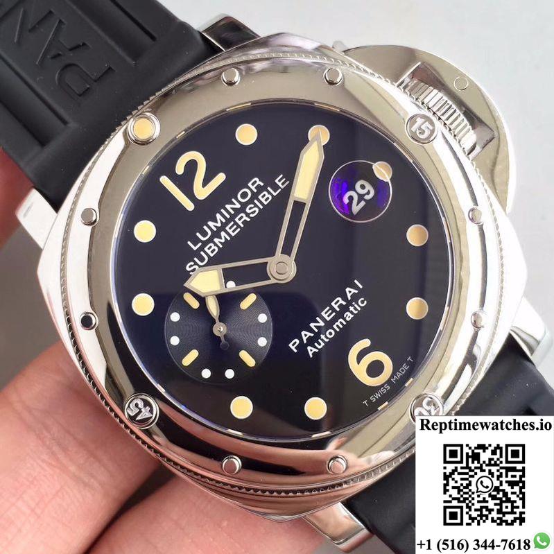 Panerai Luminor Submersible Pam024 V2 Black Dial-Rep Time Watches