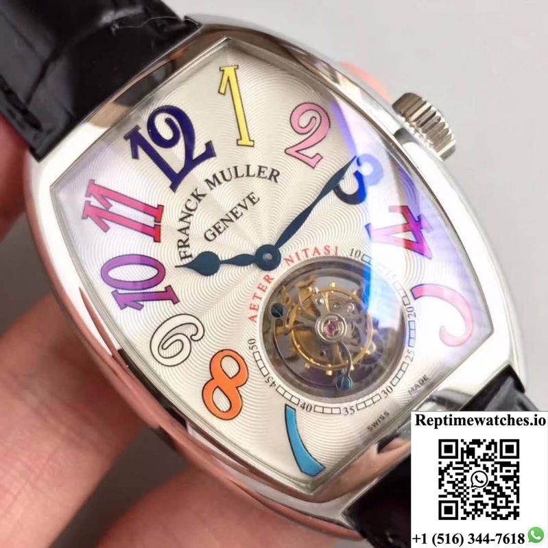 Franck Muller Crazy Color Dreams Tourbillon 8880 White Dial-Rep Time Watches