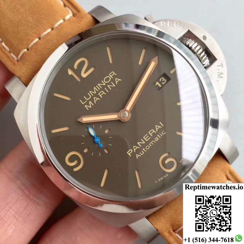 Panerai Luminor Marina 1950 Pam1351 Zf Factory Brown Dial-Rep Time Watches