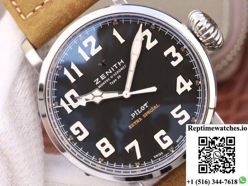 Zenith Pilot Type 20 Extra Special 03.2430.3000.21.C738 Xf Factory Black Dial-Rep Time Watches