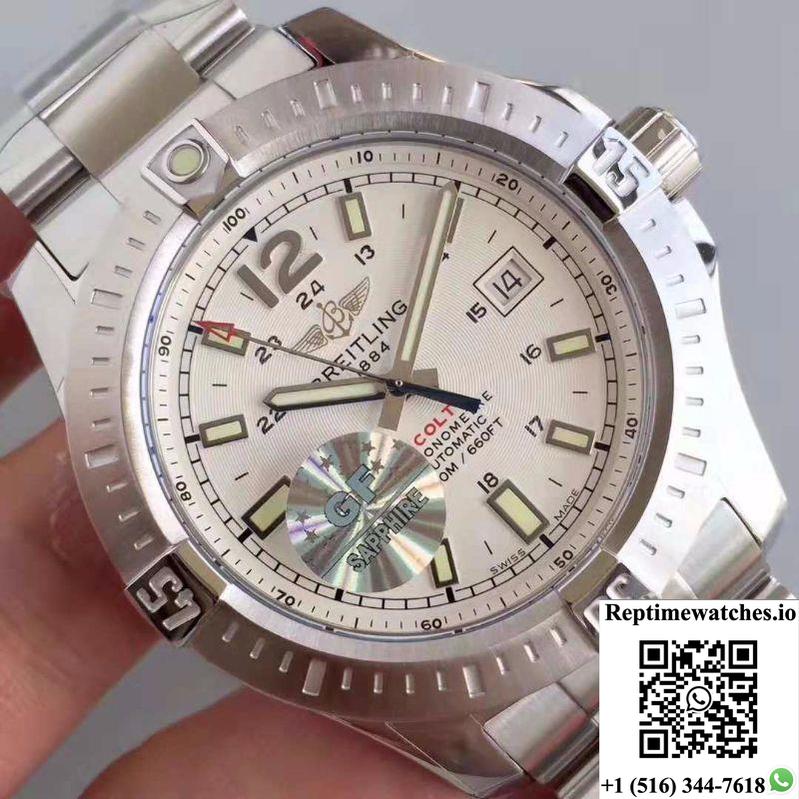Breitling Colt Automatic 44Mm A1738811-G791 Gf Factory White Dial-Rep Time Watches