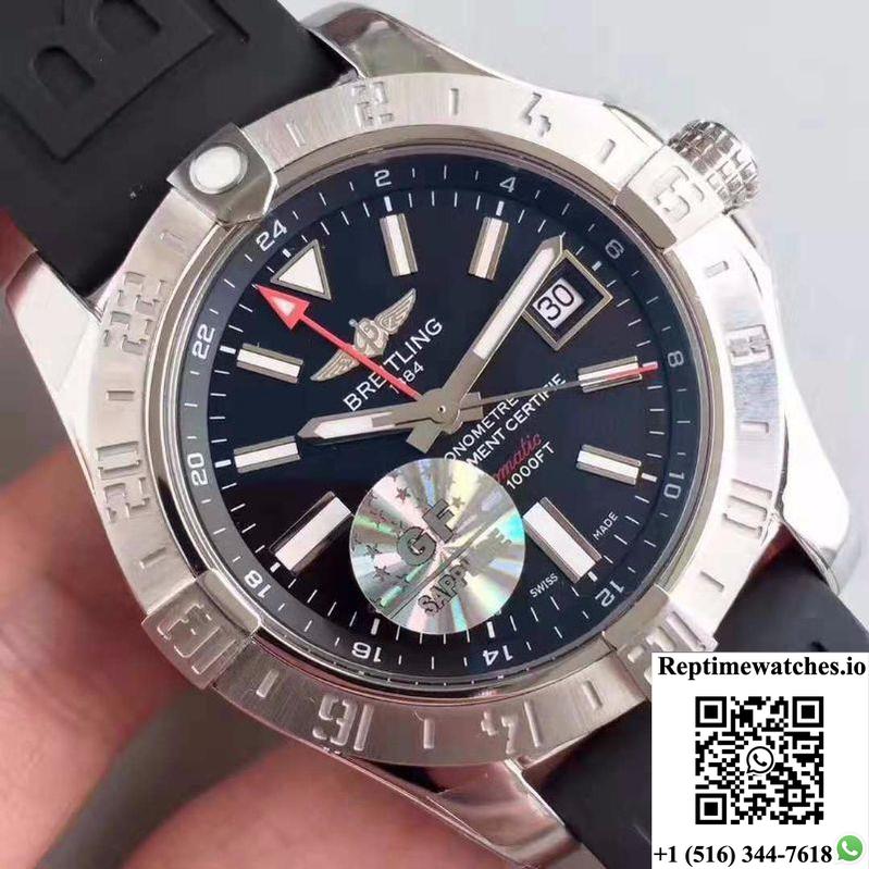 Breitling Avenger Ii Gmt A3239011/Bc35/152S Gf Factory Black Dial-Rep Time Watches