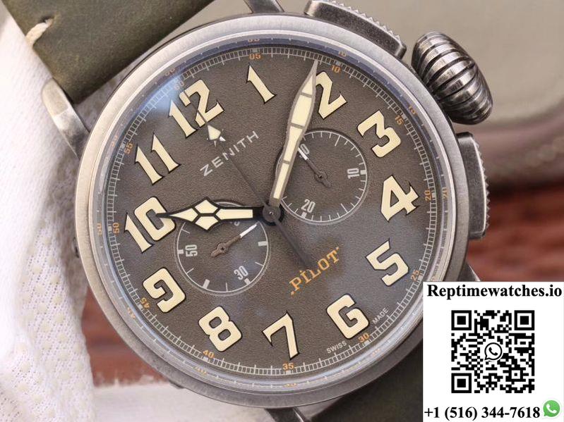 Zenith Pilot Type 20 Chronograph Extra Special 29.2430.4069/21.C800 Xf Factory Gray Dial-Rep Time Watches
