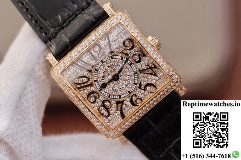 Franck Muller Master Square Ladies 6002 M Qz D Gf Factory Diamond Dial-Rep Time Watches