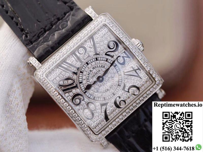 Franck Muller Master Square Ladies 6002 M Qz D Diamond Dial Gf Factory-Rep Time Watches