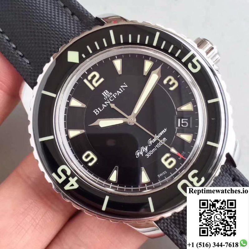 Blancpain Fifty Fathoms 5015-1130-52 Zf Factory Black Dial-Rep Time Watches