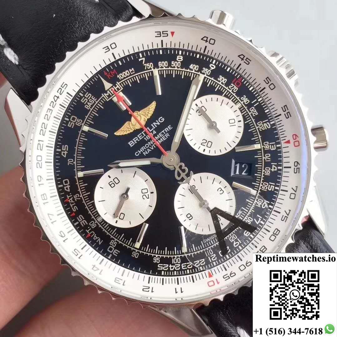 Breitling Navitimer Gmt Ab044121/Bd24/441X/A20Ba.1 Jf Factory Black Dial-Rep Time Watches
