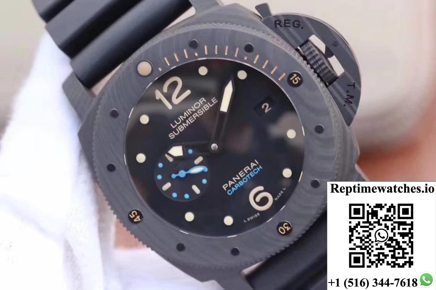 Panerai Luminor Submersible 1950 Pam616 Vs Factory Black Dial-Rep Time Watches