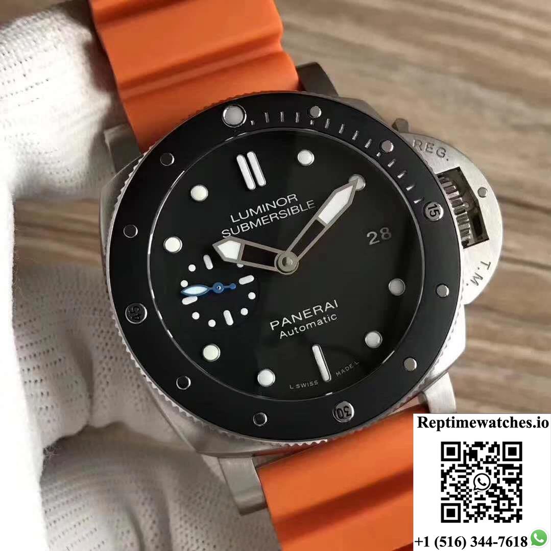 Panerai Luminor Submersible Pam1389 Vs Factory Black Dial-Rep Time Watches