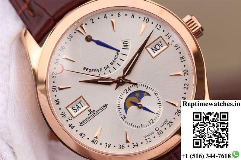 Jaeger-Lecoultre Master Calendar Q151242A Rose Gold Silver Dial-Rep Time Watches