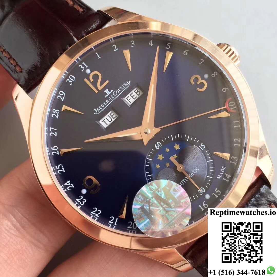 Jaeger-Lecoultre Master Calendar 1552520 Km Factory Blue Dial-Rep Time Watches
