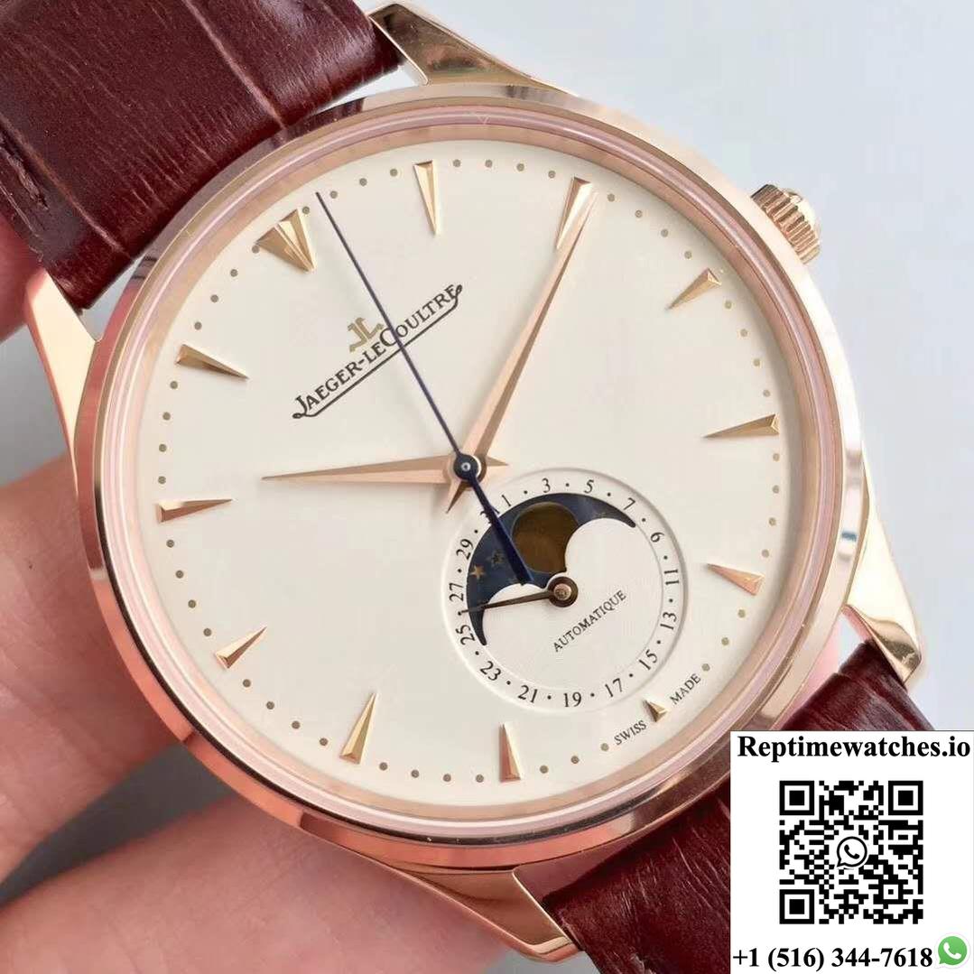 Jaeger-Lecoultre Master Ultra Thin Moon 1362520 Zf Factory White Dial-Rep Time Watches