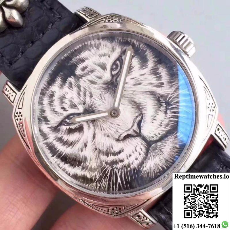 Panerai Radiomir Firenze Hand-Drawn Tiger Pattern Dial-Rep Time Watches