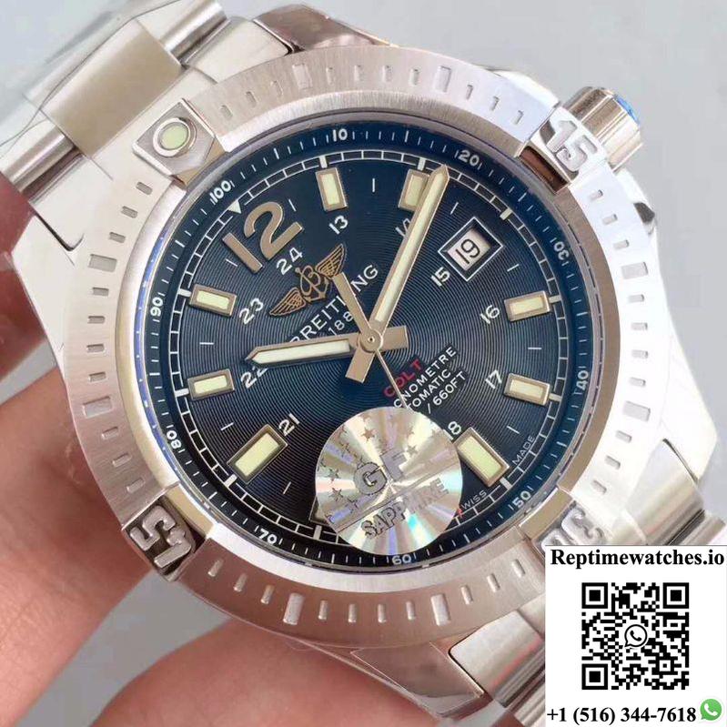 Breitling Colt Automatic 44Mm A1738811-Bd44-173A Gf Factory Black Dial-Rep Time Watches