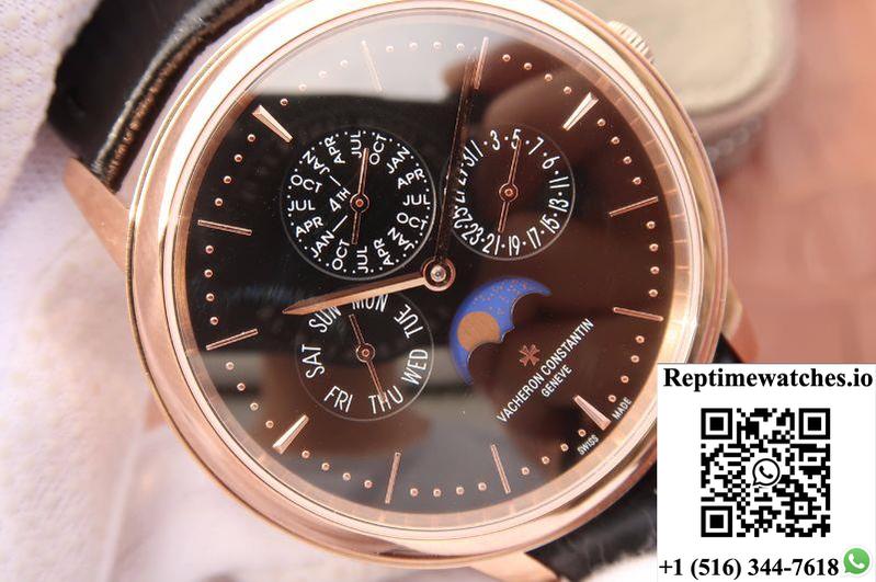 Vacheron Constantin Patrimony Perpetual Calendar 43175/000R-B343 Black Dial-Rep Time Watches