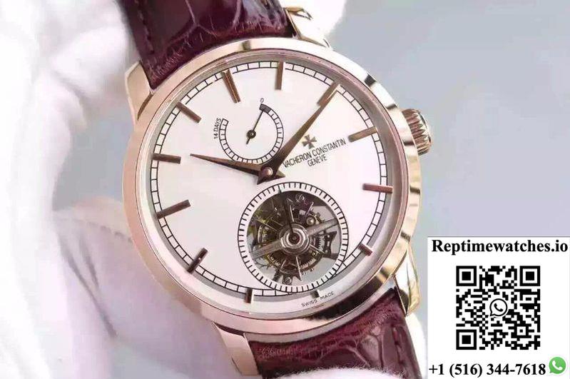 Vacheron Constantin Patrimony Traditionnelle 14-Day Tourbillon 89000 White Dial-Rep Time Watches