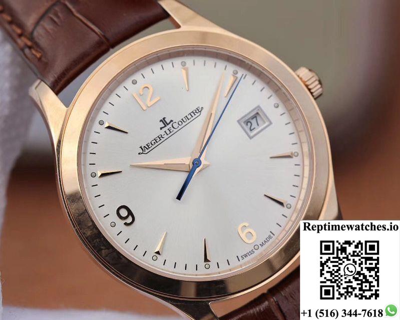 Jaeger Lecoultre Master Control Date Q1542520 Zf Factory 18K Rose Gold White Dial-Rep Time Watches
