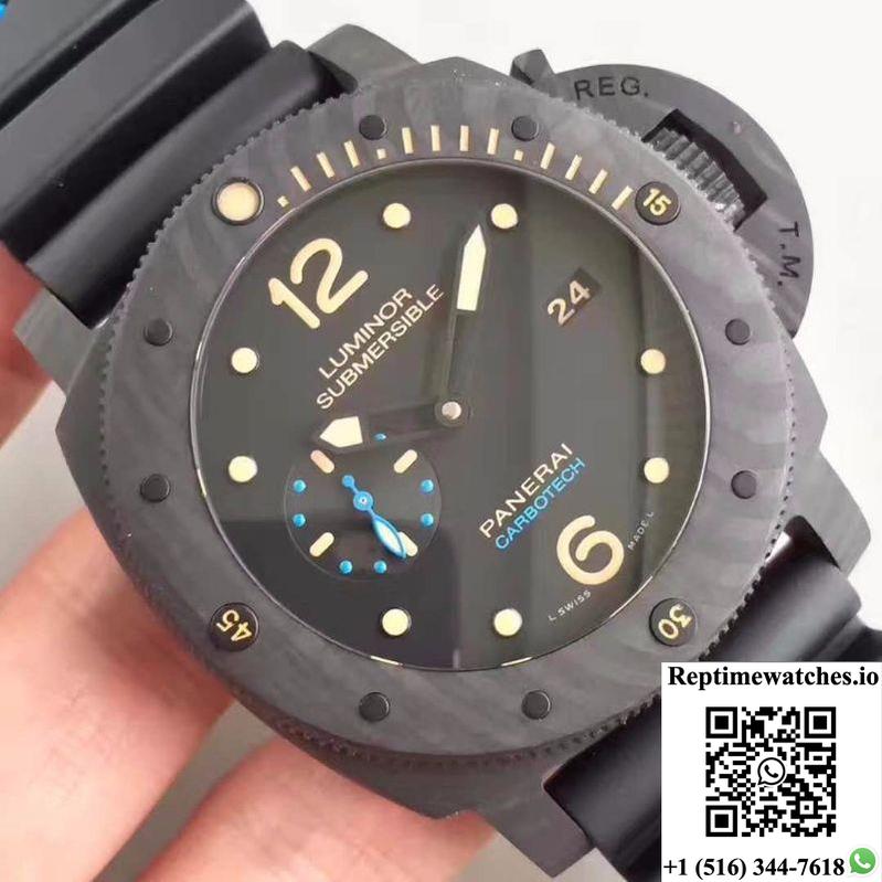 Panerai Luminor Submersible 1950 Pam616 Vs Factory V3 Black Dial-Rep Time Watches