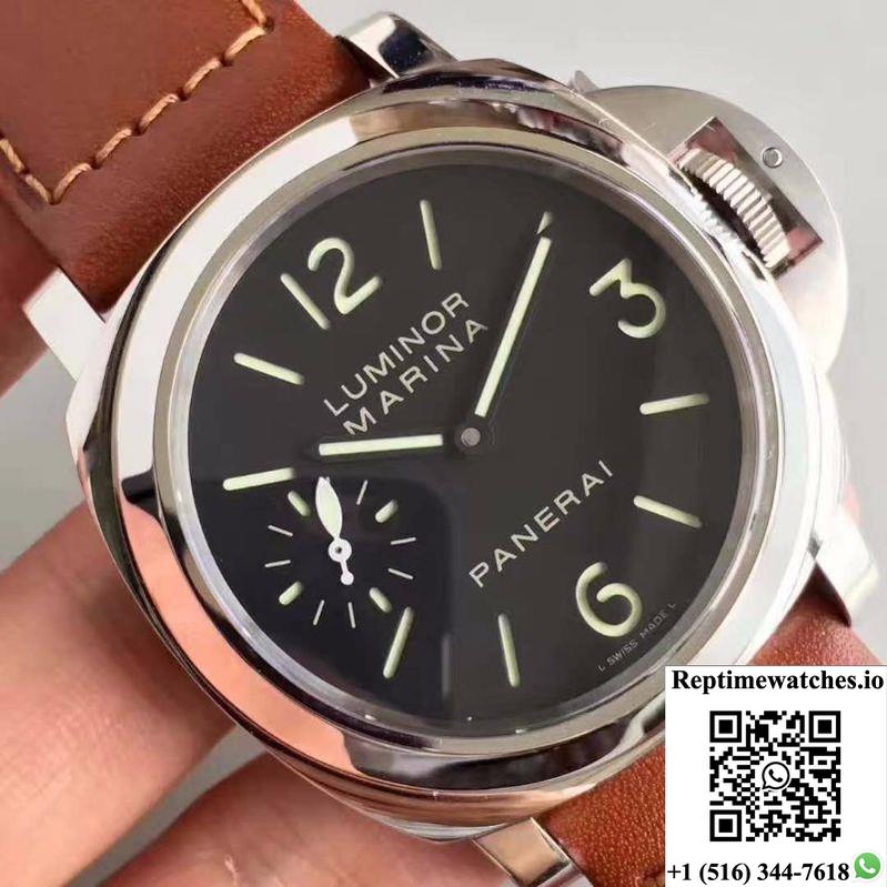 Panerai Luminor Marina Pam 111 Noob Factory Black Dial-Rep Time Watches
