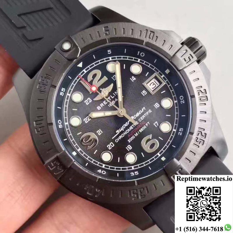 Breitling Superocean Steelfish A17390 Gf Factory Black Dial-Rep Time Watches