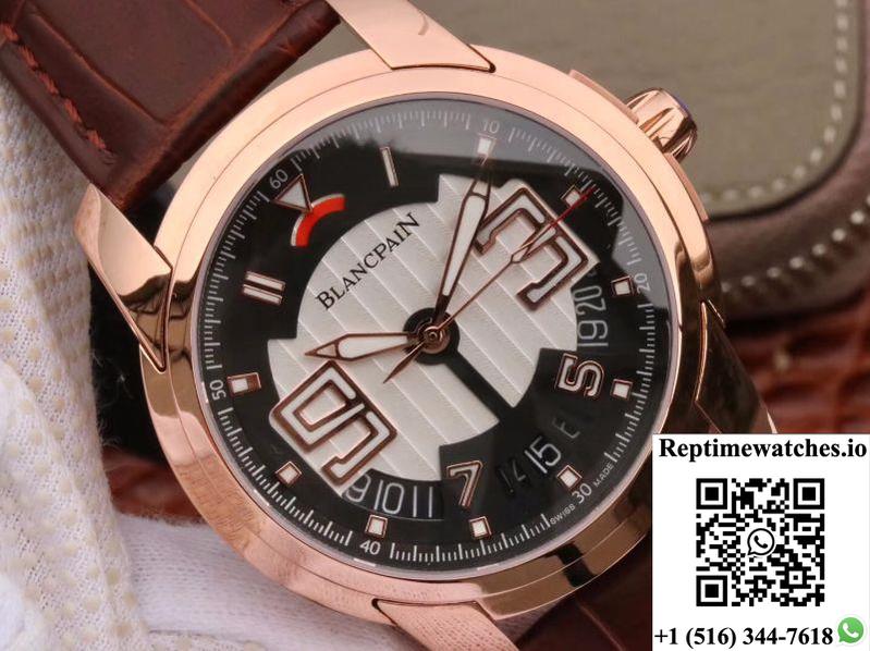 Blancpain L-Evolution 8805-1134-53B Rose Gold Case Black Dial-Rep Time Watches