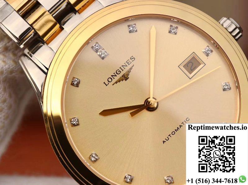 Longines Flagship L4.874.3.37.7 Yc Factory Gold Dial-Rep Time Watches