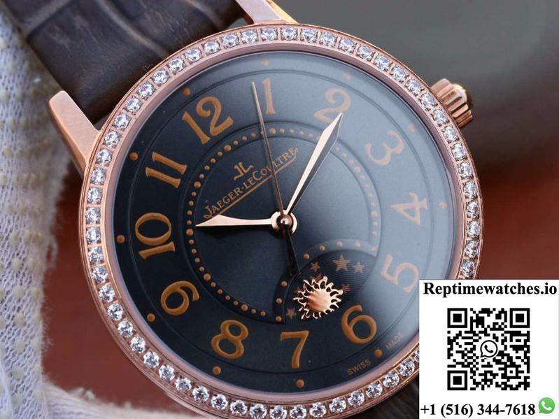 Jaeger-Lecoultre Ladies Rendez Vous Dating Q3442450 Grey Dial-Rep Time Watches
