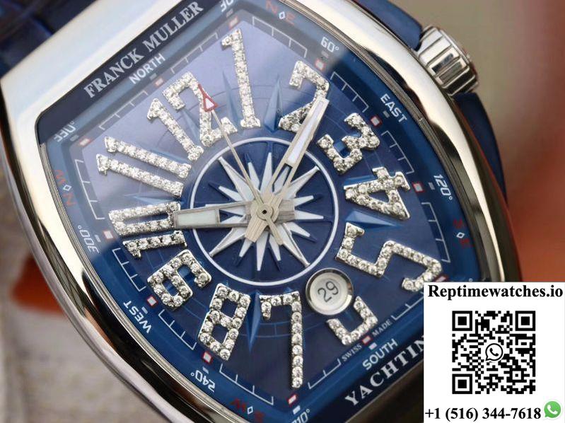 Franck Muller Vanguard V45 45Mm Blue Dial-Rep Time Watches