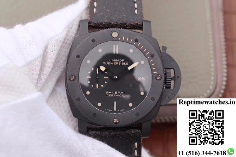 Panerai Luminor Submersible 1950 Pam508 Vs Factory V2 Black Dial-Rep Time Watches