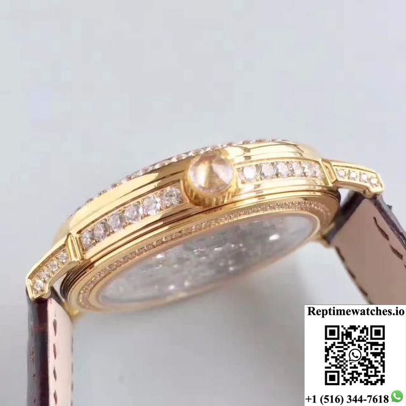 Piaget High-Grade Jewelry Tourbillon Hollow Dial-Rep Time Watches