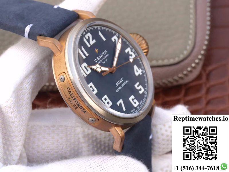 Zenith Pilot Type 20 Extra Special 29.2430.679.21.C753 Xf Factory Blue Dial-Rep Time Watches