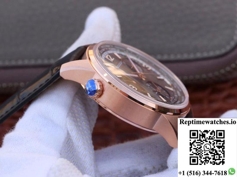Jaeger-Lecoultre Polaris Geographic Rose Gold 904847J 42Mm Twa Factory Black Dial-Rep Time Watches
