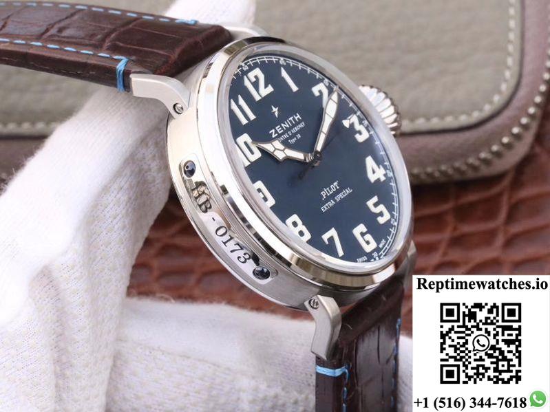 Zenith Pilot Type 20 Extra Special 03.2430.3000.21.C738 Xf Factory Blue Dial-Rep Time Watches
