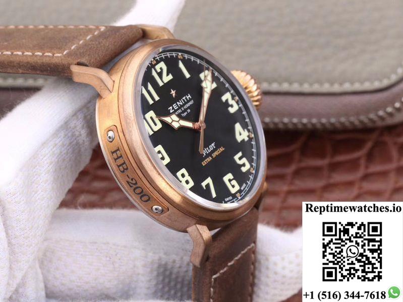 Zenith Pilot Type 20 Extra Special Bronze 29.2430.679.21.C753 Xf Factory Black Dial-Rep Time Watches