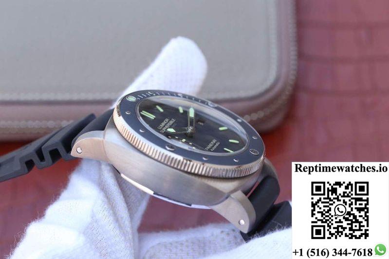 Panerai Luminor Submersible 1950 Amagnetic 3 Days Pam389 Vs Factory V2 Black Dial-Rep Time Watches