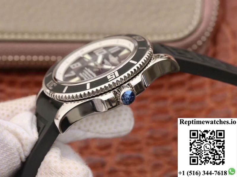 Breitling Superocean 42 Abyss White A1736402/Ba29 Zf Factory Black Dial-Rep Time Watches