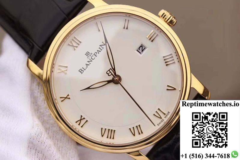 Blancpain Villeret Ultraplate 6651-3642-55 Zf Factory White Dial-Rep Time Watches