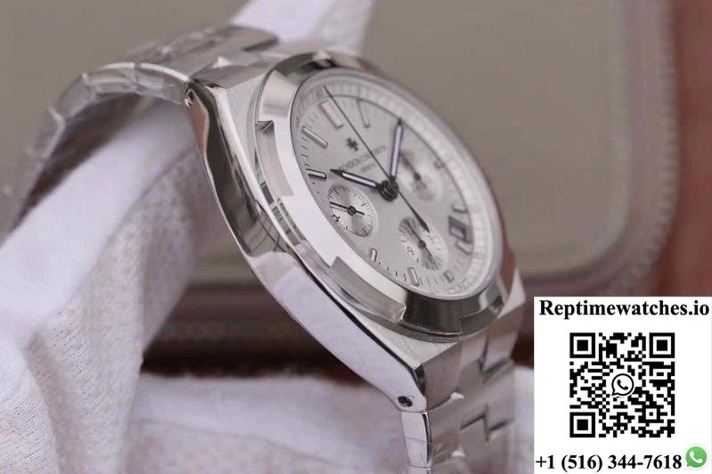 Vacheron Constantin Overseas Chronograph 5500V/110A-B075 8F Factory Silver Dial-Rep Time Watches