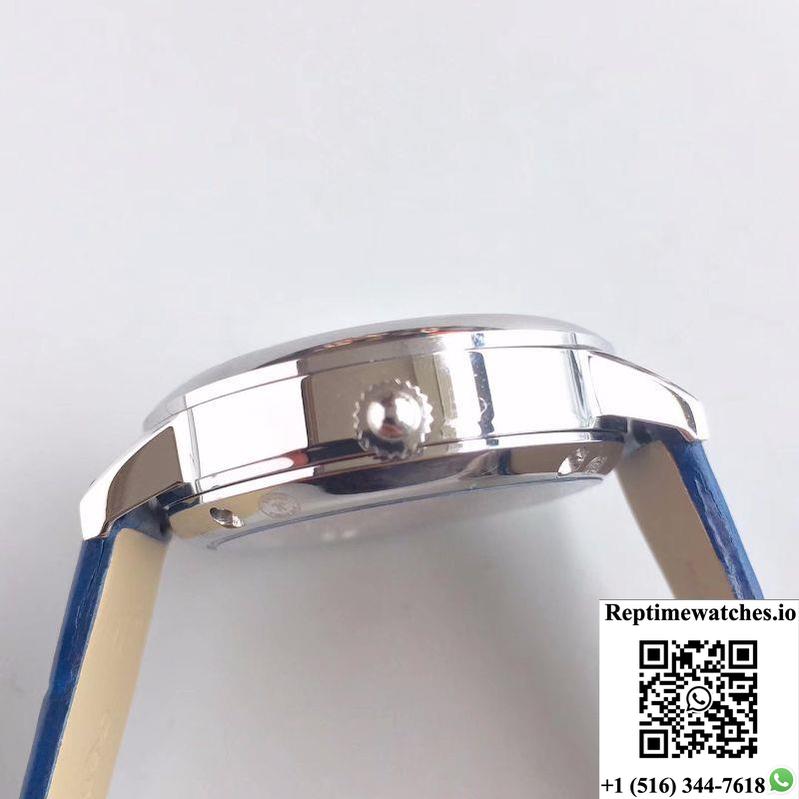 Jaeger-Lecoultre Rendez-Vous 3448420 Blue Leather Strap White Dial-Rep Time Watches